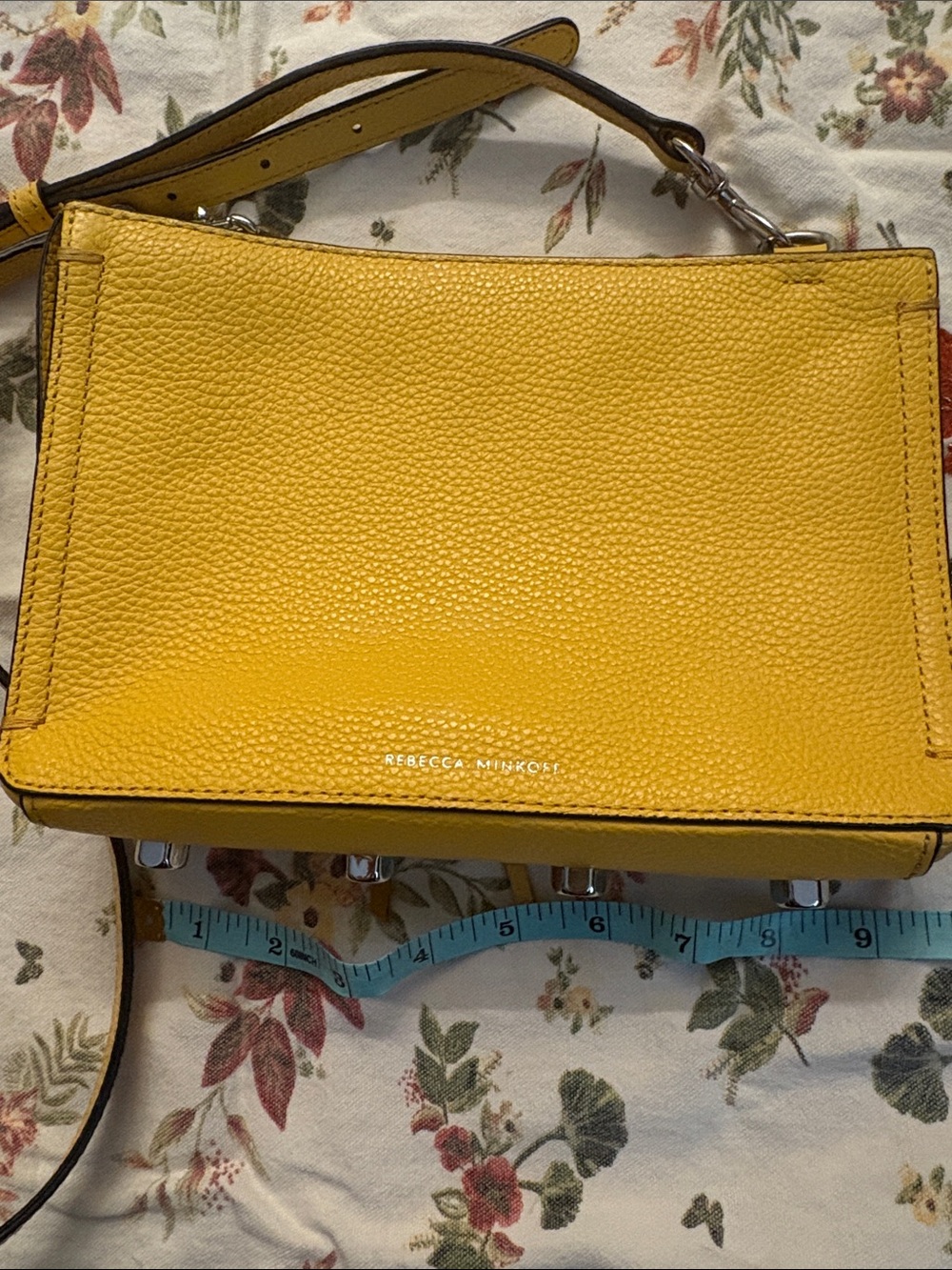 Rebecca Minkoff Yellow Pebbled Leather Satchel